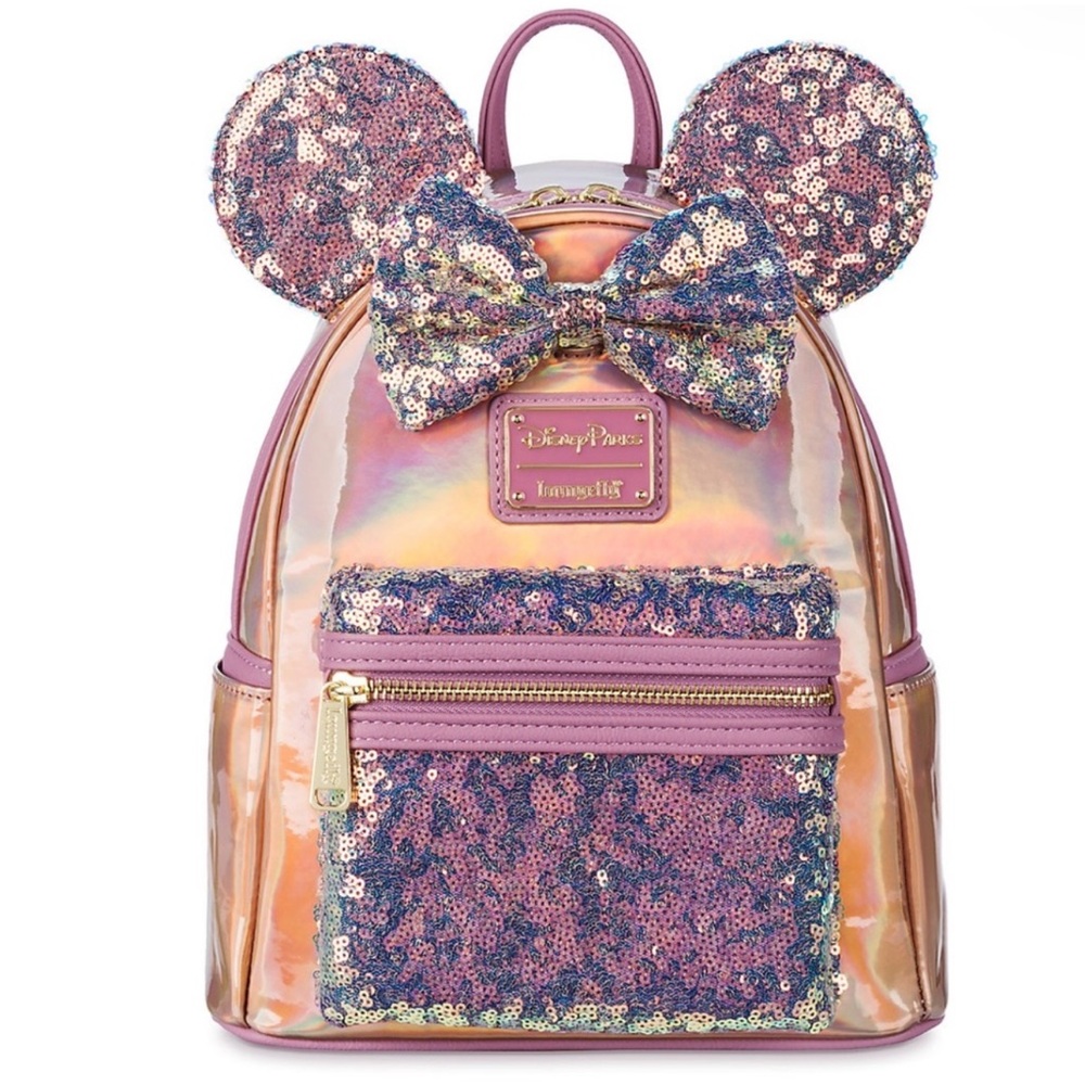 Loungefly Disney 50th Anniversary Minnie Mouse EARidescent Mini Backpack